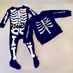 Halloween Bundle/Lot, Cozy Pajama/sweatshirt Bones set, Unisex, EUC, Gap Brand